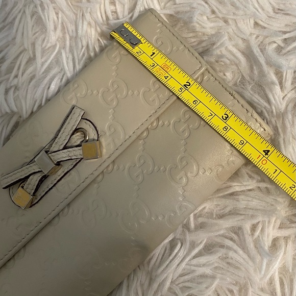 Pre-Owned Gucci Bow Guccissima Long Wallet - Picture 12 of 12